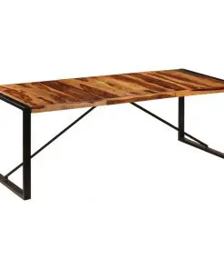 vidaXL Dining Table 220x100x75 cm Solid Sheesham Wood