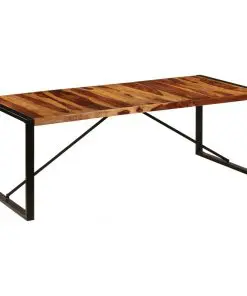 vidaXL Dining Table 220x100x75 cm Solid Sheesham Wood