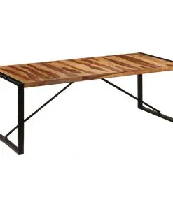 vidaXL Dining Table 220x100x75 cm Solid Sheesham Wood