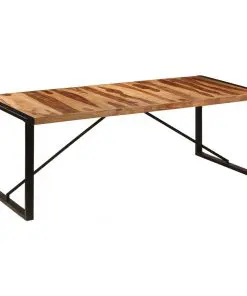 vidaXL Dining Table 220x100x75 cm Solid Sheesham Wood