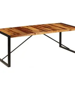 vidaXL Dining Table 220x100x75 cm Solid Sheesham Wood
