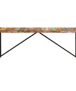 vidaXL Dining Table 200x100x75 cm Solid Reclaimed Wood