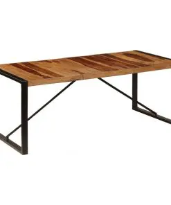 vidaXL Dining Table 200x100x75 cm Solid Sheesham Wood
