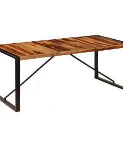 vidaXL Dining Table 200x100x75 cm Solid Sheesham Wood