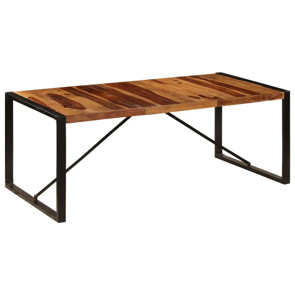 vidaXL Dining Table 200x100x75 cm Solid Sheesham Wood
