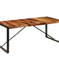 vidaXL Dining Table 200x100x75 cm Solid Sheesham Wood
