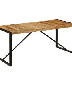 vidaXL Dining Table 180x90x75 cm Solid Mango Wood