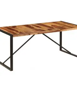vidaXL Dining Table 180x90x75 cm Solid Sheesham Wood