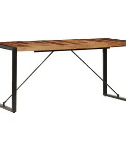 vidaXL Dining Table 160x80x75 cm Solid Sheesham Wood