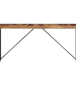 vidaXL Dining Table 140x70x75 cm Solid Sheesham Wood