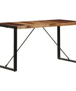vidaXL Dining Table 140x70x75 cm Solid Sheesham Wood