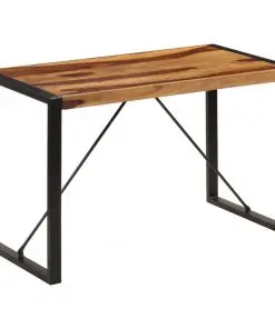 vidaXL Dining Table 120x60x76 cm Solid Sheesham Wood