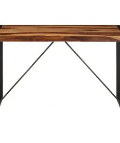 vidaXL Dining Table 120x60x76 cm Solid Sheesham Wood