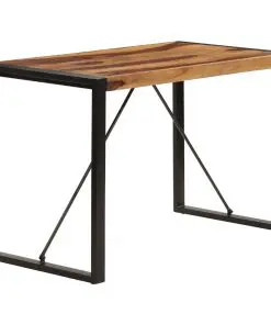vidaXL Dining Table 120x60x76 cm Solid Sheesham Wood