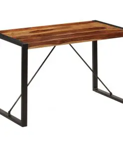 vidaXL Dining Table 120x60x76 cm Solid Sheesham Wood