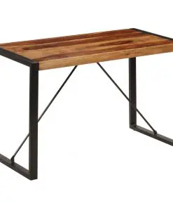 vidaXL Dining Table 120x60x76 cm Solid Sheesham Wood