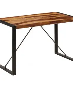 vidaXL Dining Table 120x60x76 cm Solid Sheesham Wood