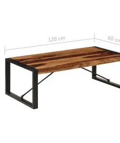vidaXL Coffee Table 120x60x40 cm Solid Sheesham Wood