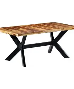 vidaXL Dining Table 180x90x75 cm Solid Sheesham Wood