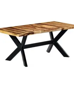 vidaXL Dining Table 180x90x75 cm Solid Sheesham Wood