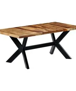 vidaXL Dining Table 180x90x75 cm Solid Sheesham Wood