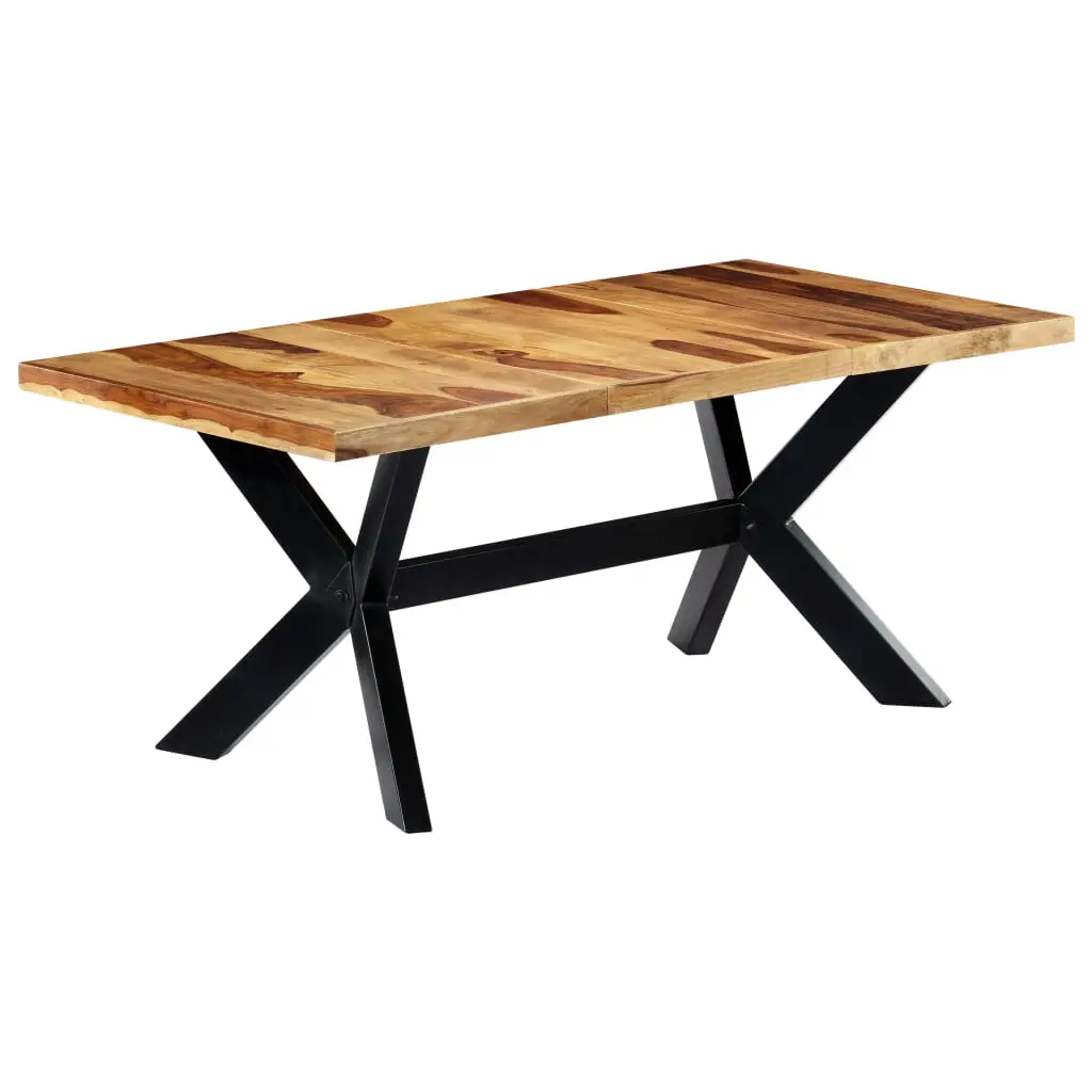 vidaXL Dining Table 180x90x75 cm Solid Sheesham Wood