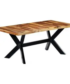 vidaXL Dining Table 180x90x75 cm Solid Sheesham Wood