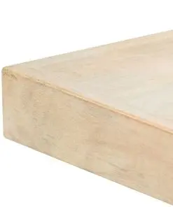 vidaXL Dining Table White 120x60x75 cm Solid Mango Wood