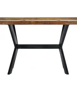 vidaXL Dining Table 120x60x75 cm Solid Reclaimed Wood