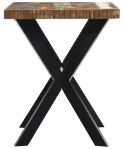 vidaXL Dining Table 120x60x75 cm Solid Reclaimed Wood