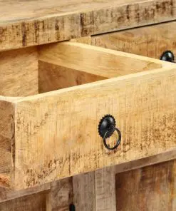 vidaXL Sideboard 120x35x76 cm Solid Mango Wood