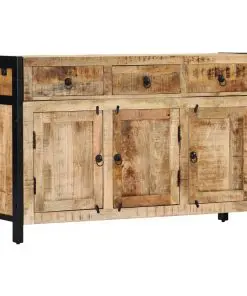 vidaXL Sideboard 120x35x76 cm Solid Mango Wood