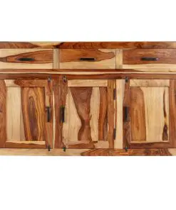 vidaXL Sideboard 110x35x75 cm Solid Sheesham Wood