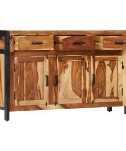 vidaXL Sideboard 110x35x75 cm Solid Sheesham Wood