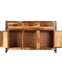 vidaXL Sideboard 110x35x75 cm Solid Sheesham Wood