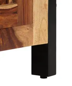 vidaXL Sideboard 110x35x75 cm Solid Sheesham Wood