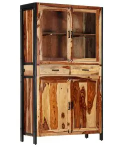vidaXL Highboard 100x40x175 cm Solid Sheesham Wood