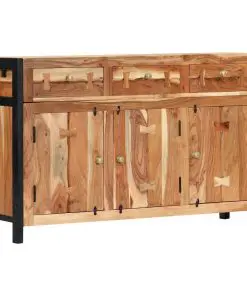 vidaXL Sideboard 120x35x75 cm Solid Acacia Wood