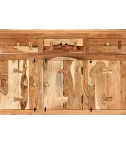 vidaXL Sideboard 120x35x75 cm Solid Acacia Wood