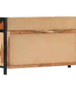 vidaXL Sideboard 120x35x75 cm Solid Acacia Wood