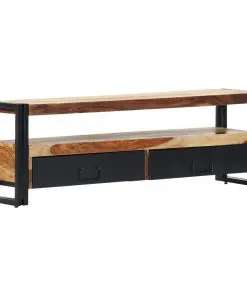 vidaXL TV Cabinet 120x30x40 cm Solid Sheesham Wood
