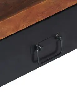 vidaXL TV Cabinet 120x30x40 cm Solid Sheesham Wood