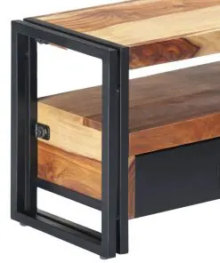 vidaXL TV Cabinet 120x30x40 cm Solid Sheesham Wood
