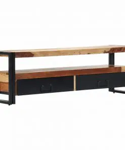 vidaXL TV Cabinet 120x30x40 cm Solid Sheesham Wood
