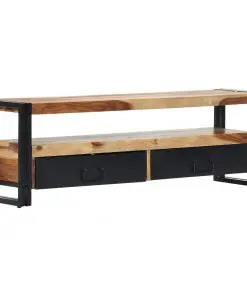 vidaXL TV Cabinet 120x30x40 cm Solid Sheesham Wood