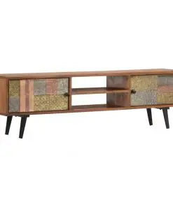 vidaXL TV Cabinet 140x30x40 cm Solid Acacia Wood
