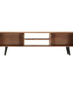 vidaXL TV Cabinet 140x30x40 cm Solid Acacia Wood