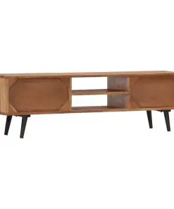 vidaXL TV Cabinet 140x30x40 cm Solid Acacia Wood