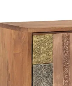 vidaXL TV Cabinet 140x30x40 cm Solid Acacia Wood