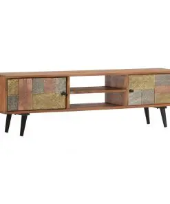 vidaXL TV Cabinet 140x30x40 cm Solid Acacia Wood